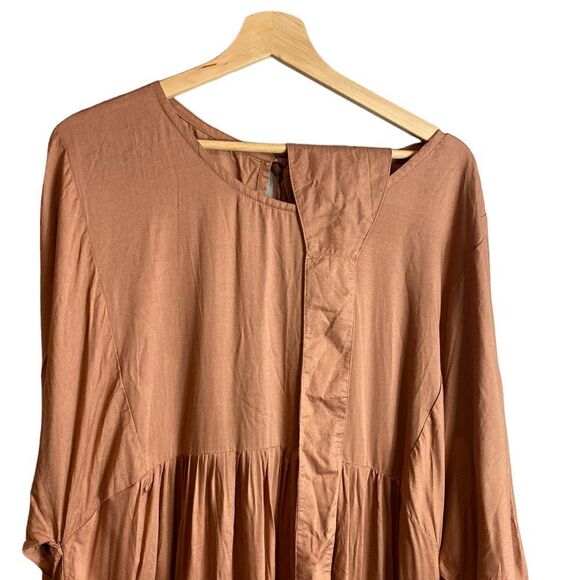 ELF HANDMADE long sleeve Thalia tiered midi dress - Picture 9 of 10